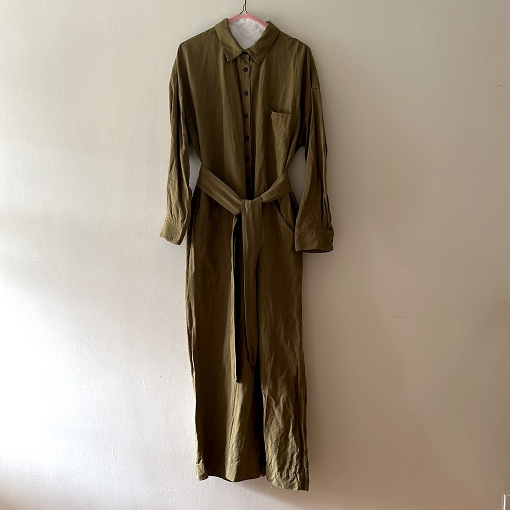 Mara Hoffman Moss/Army Green Jumpsuit : Size L